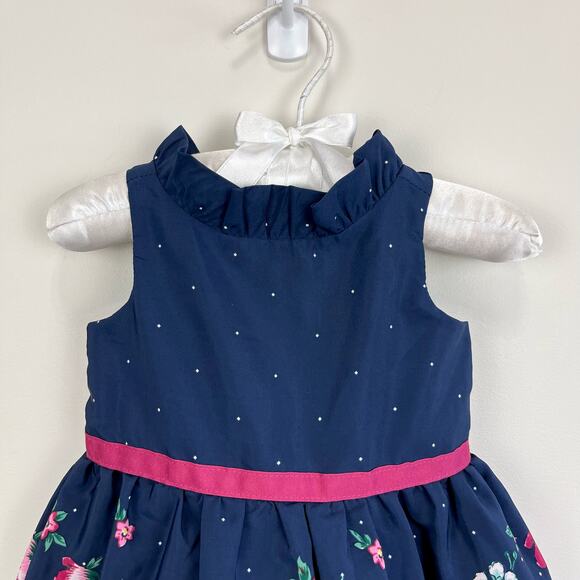 Janie and Jack Floral Border Dress 3-6 Months - Picture 2 of 6